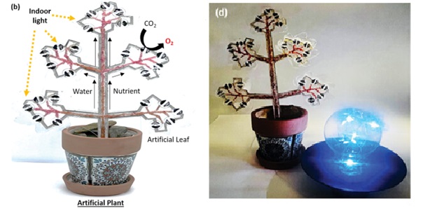 Scientists create artificial plant that cleans air and powers devices