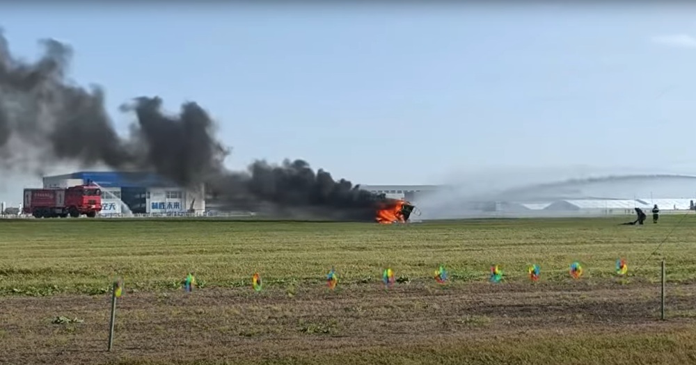 Flying cars collide at China air show rehearsal