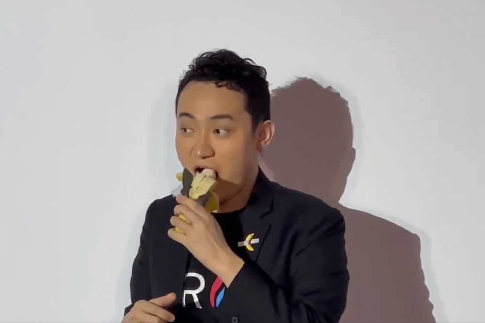 Cryptocurrency tycoon eats $6.2m banana artwork in symbolic stunt