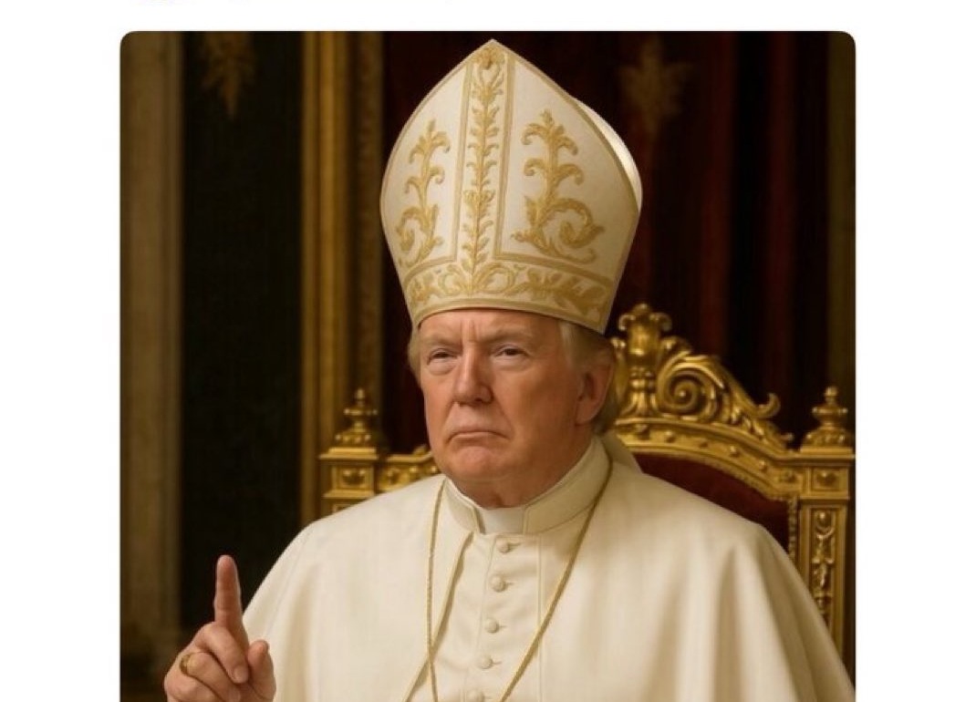 Trump slammed for AI Pope image after Francis' death